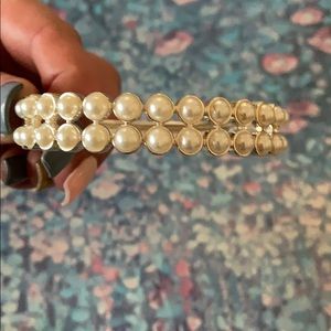 Beautiful pearl bangle bracelet
